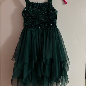Cat & Jack Sparkling Teal Formal Dress